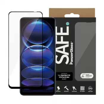 PanzerGlass SAFE. by ® displayschermfolie voor Xiaomi Redmi Note 12 5G | 12 4G | Poco X5 | Ultra-Wide Fit