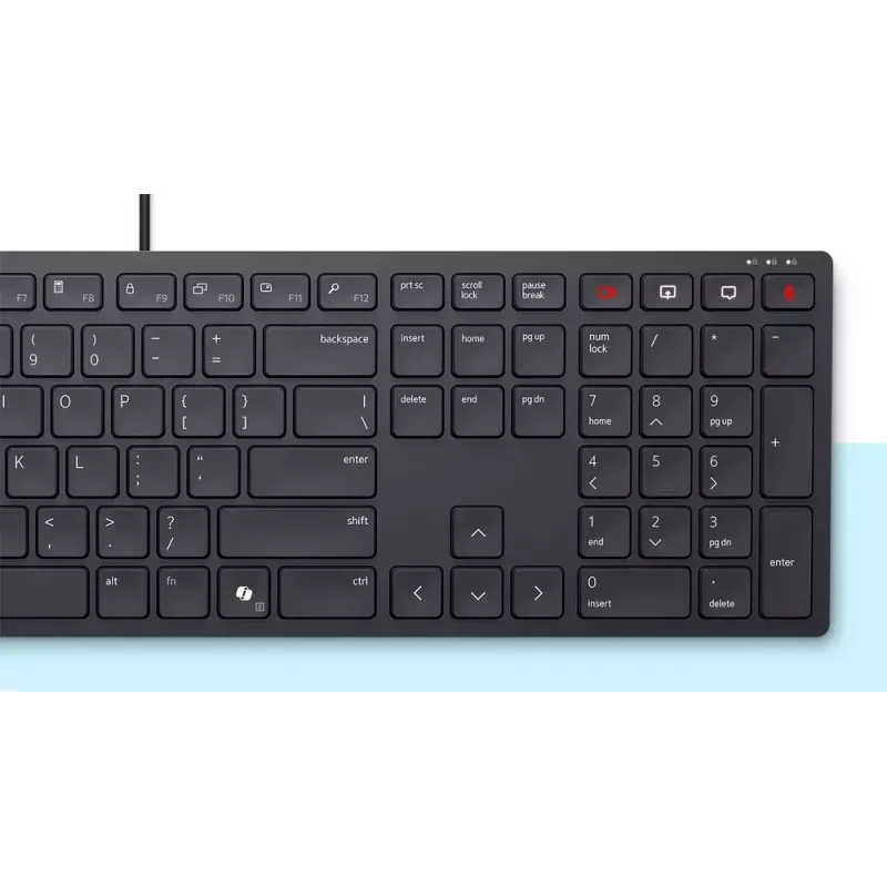 DELL KB525C office USB QWERTY US International toetsenbord, zwart