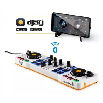 Hercules 4780921 DJ-controller 2 kanalen zwart, wit, geel