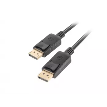 LANBERG DisplayPort M/M-kabel 19 Pin V1.2 4k 1,8 m zwart