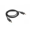 LANBERG DisplayPort M/M-kabel 19 Pin V1.2 4k 1,8 m zwart