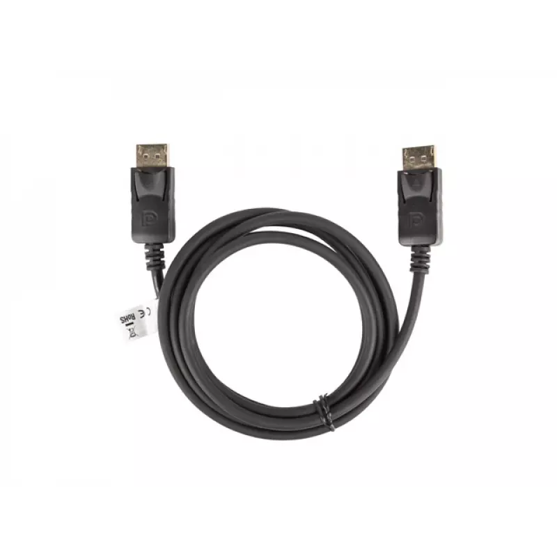 LANBERG DisplayPort M/M-kabel 19 Pin V1.2 4k 1,8 m zwart
