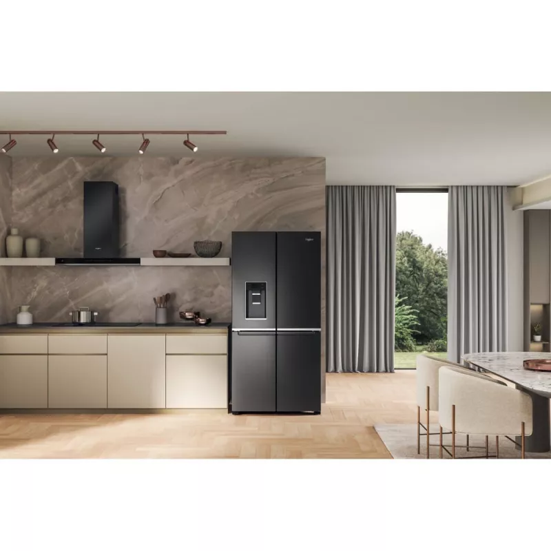 Whirlpool WQ9I FO2BX EF side-by-side-koelkast vrijstaand 592 L zwart