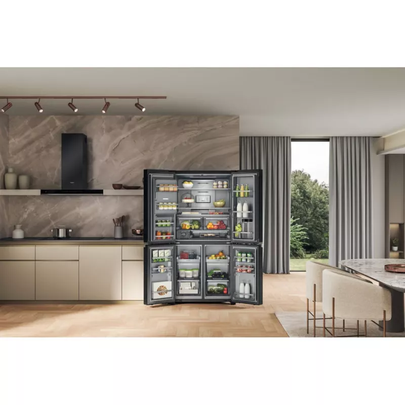 Whirlpool WQ9I FO2BX EF side-by-side-koelkast vrijstaand 592 L zwart