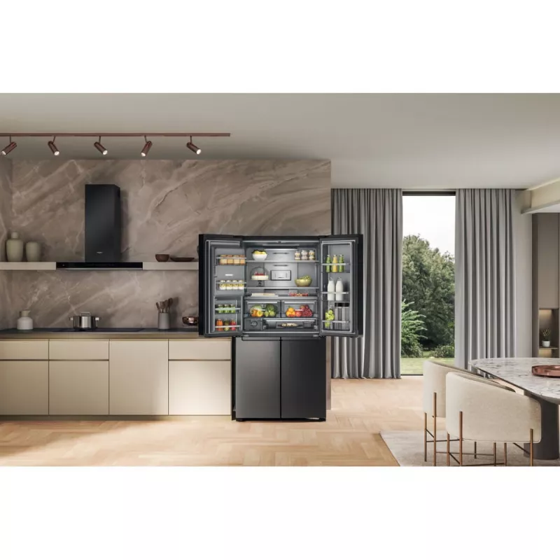Whirlpool WQ9I FO2BX EF side-by-side-koelkast vrijstaand 592 L zwart