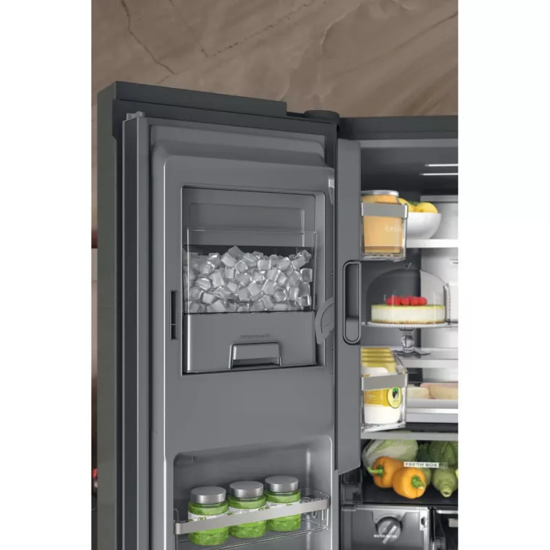 Whirlpool WQ9I FO2BX EF side-by-side-koelkast vrijstaand 592 L zwart