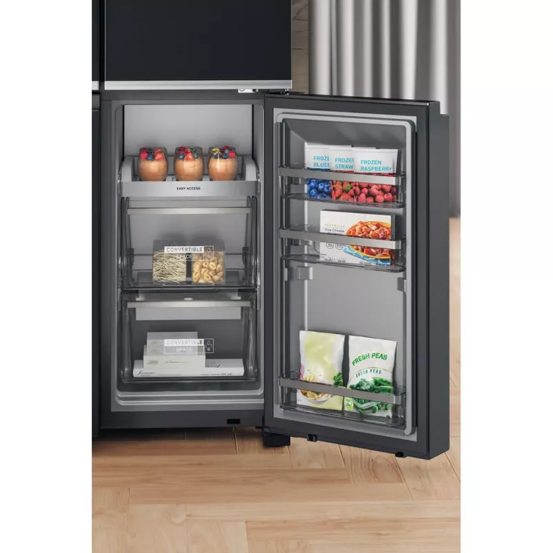 Whirlpool WQ9I FO2BX EF side-by-side-koelkast vrijstaand 592 L zwart