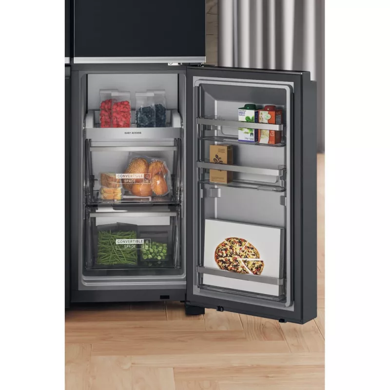 Whirlpool WQ9I FO2BX EF side-by-side-koelkast vrijstaand 592 L zwart