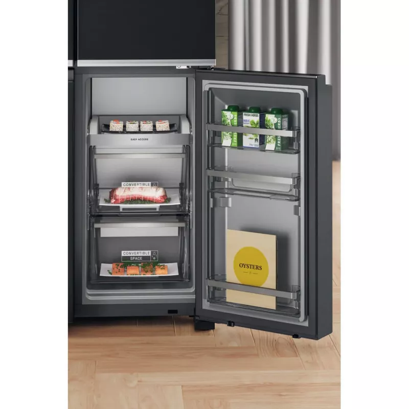 Whirlpool WQ9I FO2BX EF side-by-side-koelkast vrijstaand 592 L zwart