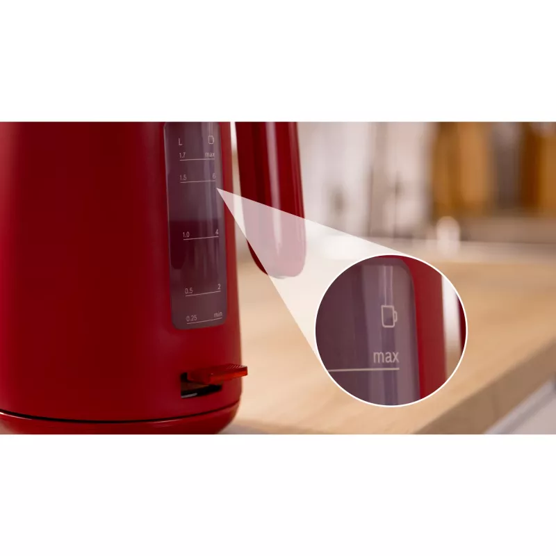Bosch TWK2M164 waterkoker 1,7 L 2400 W zwart, grijs, rood