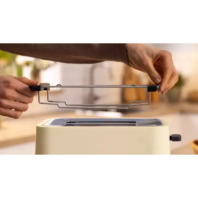 Toaster Bosch Compact TAT3M127 – 2-slot beige kunststof behuizing, compact ontwerp
