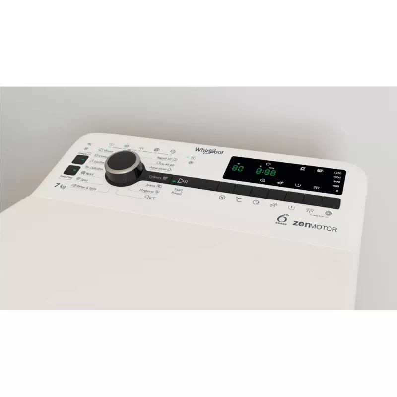 Whirlpool TDLRB 7232BS EU wasmachine bovenlader 7 kg 1151 t/min wit