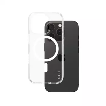 PanzerGlass CARE™ by ® Urban Combat hoesje transparant met witte MagSafe iPhone 16 Pro