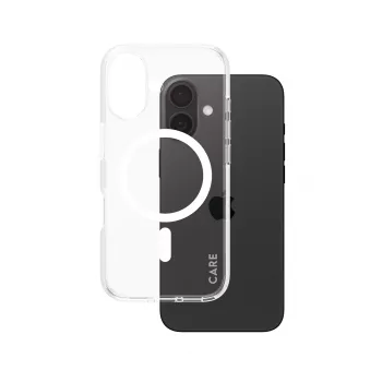 PanzerGlass CARE™ by ® Urban Combat Case transparant met witte MagSafe iPhone 16