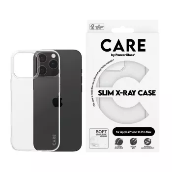PanzerGlass CARE™ by ® X-Ray hoesje iPhone 16 Pro Max, hoesje, Apple, Apple - iPhone 16 Pro Max, transparant