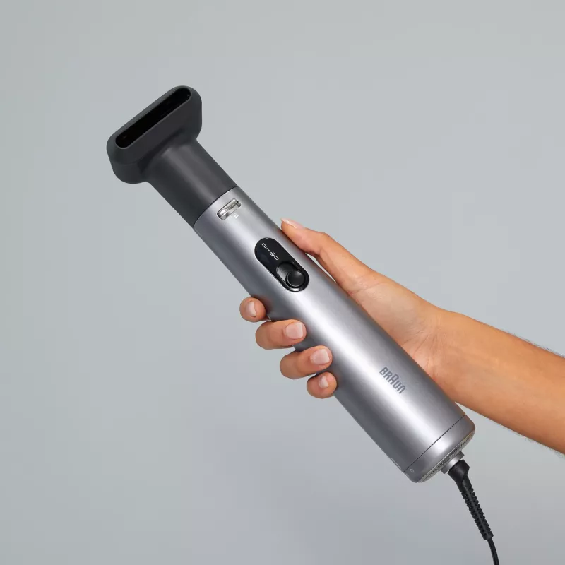 Heteluchtborstel BRAUN AS 4.3 zwart zilver — 1000 W, 2,2 m kabel