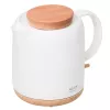 Elektrische waterkoker Adler AD 1304 — 1 L, 1200 W, keramische behuizing, klapdeksel, 360°-draaibasis, wit