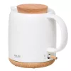 Elektrische waterkoker Adler AD 1304 — 1 L, 1200 W, keramische behuizing, klapdeksel, 360°-draaibasis, wit
