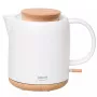 Elektrische waterkoker Adler AD 1304 — 1 L, 1200 W, keramische behuizing, klapdeksel, 360°-draaibasis, wit