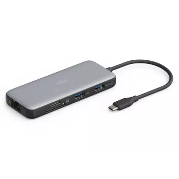 DIGITUS USB-C dockingstation, 7-poorts - HDMI / 2x USB-A 3.2 Gen 2 / GbE / SD / MicroSD - 100W USB Power Delivery
