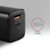 Axagon ACU-PQ30 PD3.0 & QC4+ 2x OUTPUT wandoplader 30W
