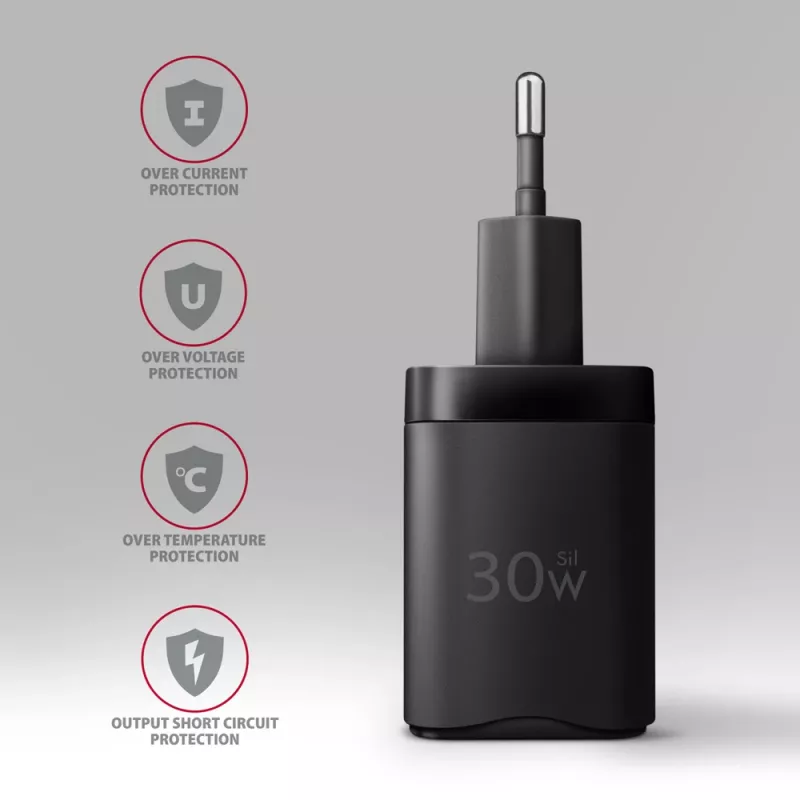 Axagon ACU-PQ30 PD3.0 & QC4+ 2x OUTPUT wandoplader 30W