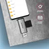 Axagon CRE-SAC SuperSpeed USB-C+USB-A kaartlezer 5 Gbit/s