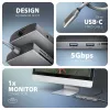 Axagon HMC-8HLSA, USB 5Gbps-hub, 3x USB-A, HDMI 4K/60Hz, RJ-45, SD/microSD, audio, PD 100W