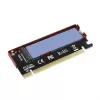 Axagon PCEM2-S PCIe x16 - M.2 NVMe M-Key-slot-adapter, met passieve aluminium koelvin