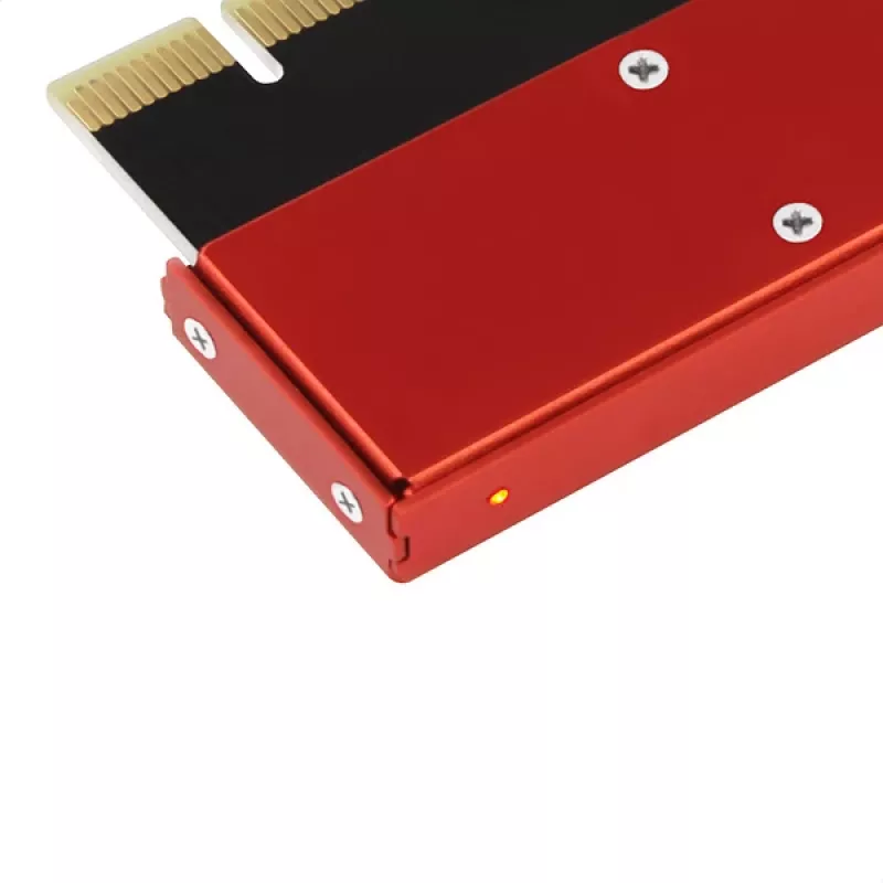 Axagon PCEM2-S PCIe x16 - M.2 NVMe M-Key-slot-adapter, met passieve aluminium koelvin