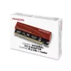 Axagon PCEM2-S PCIe x16 - M.2 NVMe M-Key-slot-adapter, met passieve aluminium koelvin