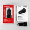 Axagon PWC-5V5 SMART auto-oplader 24W, 2x USB-A-poort, 5V/2,4A + 5V/2,4A