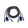 ATEN 10ft PS/2 KVM-kabel zwart 3 m