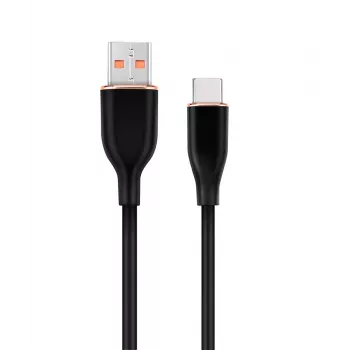 GEMBIRD premium siliconen USB Type-C oplaad- en datakabel, 1,5 m – zwart