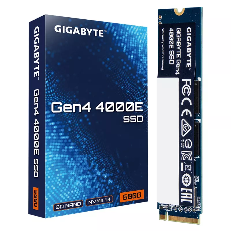 SSD-schijf GIGABYTE 500 GB M.2 PCI Express 4.0 NVMe Gen4 4000E