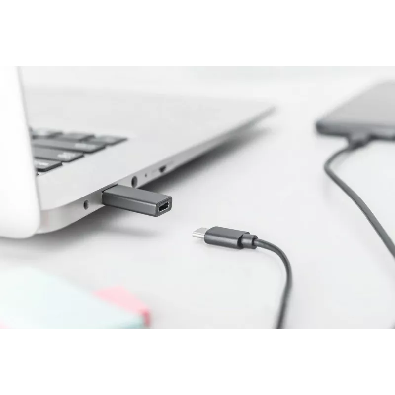 DIGITUS USB Type-C adapter, type A naar C M/F, 3A, 5GB, 3.0 versie, zwart