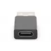 DIGITUS USB Type-C adapter, type A naar C M/F, 3A, 5GB, 3.0 versie, zwart