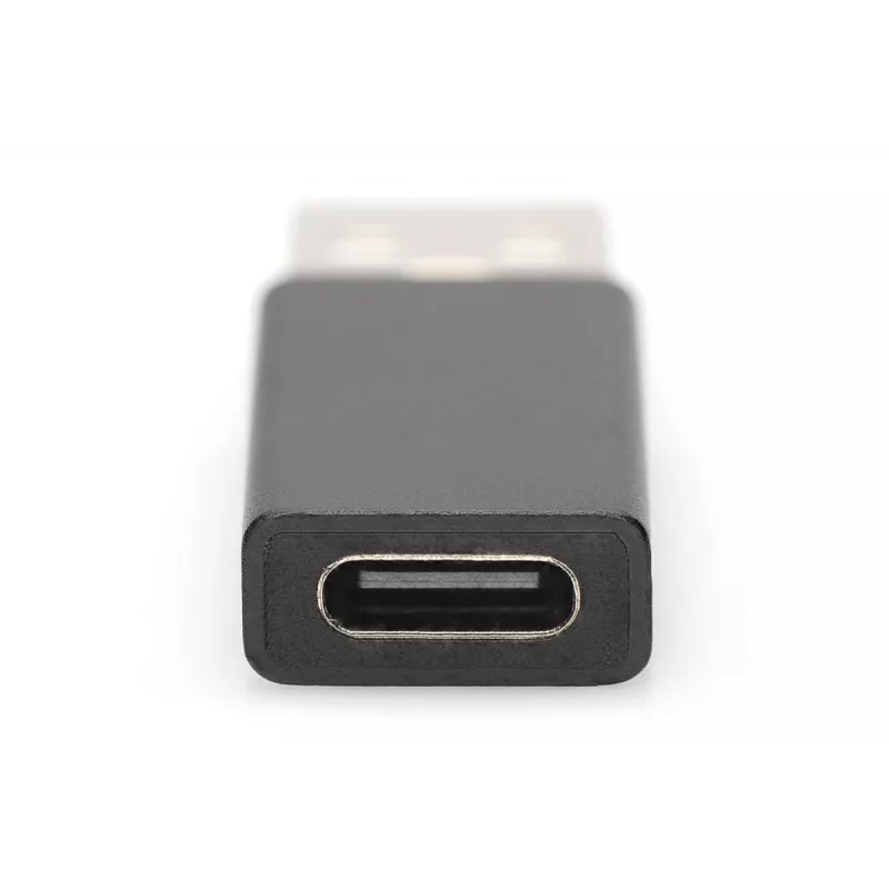 DIGITUS USB Type-C adapter, type A naar C M/F, 3A, 5GB, 3.0 versie, zwart