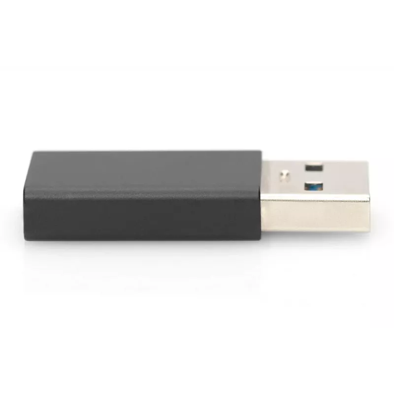 DIGITUS USB Type-C adapter, type A naar C M/F, 3A, 5GB, 3.0 versie, zwart