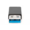 DIGITUS USB Type-C adapter, type A naar C M/F, 3A, 5GB, 3.0 versie, zwart