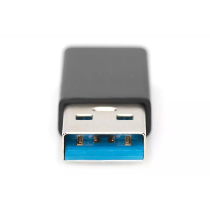 DIGITUS USB Type-C adapter, type A naar C M/F, 3A, 5GB, 3.0 versie, zwart
