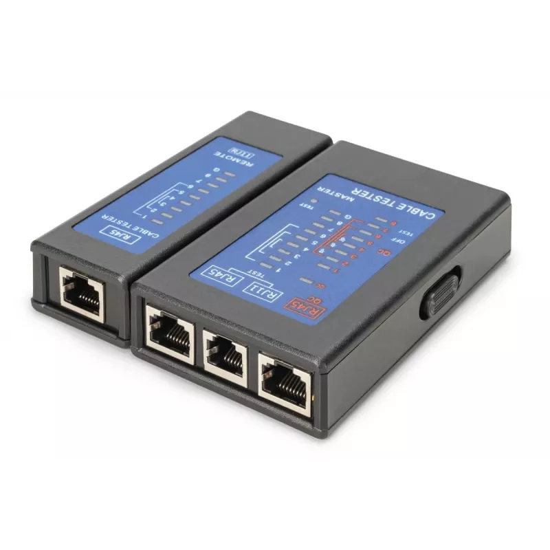 DIGITUS kabeltester - eenzijdige tester PoE-tester met koffer