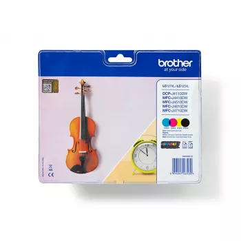 Brother LC127XLVALBP inktpatroon 4 stuks origineel zwart, cyaan, magenta, geel