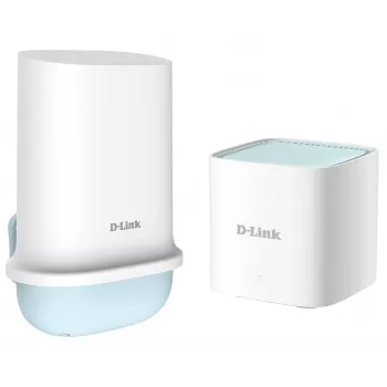 D-Link 5G Wi-Fi 6 kit met externe antenne DWP-1010/KT, wit, intern, mesh-systeem, stroom, status, dualband (2,4 GHz / 5 GHz), Wi-Fi 6 (802.11ax)