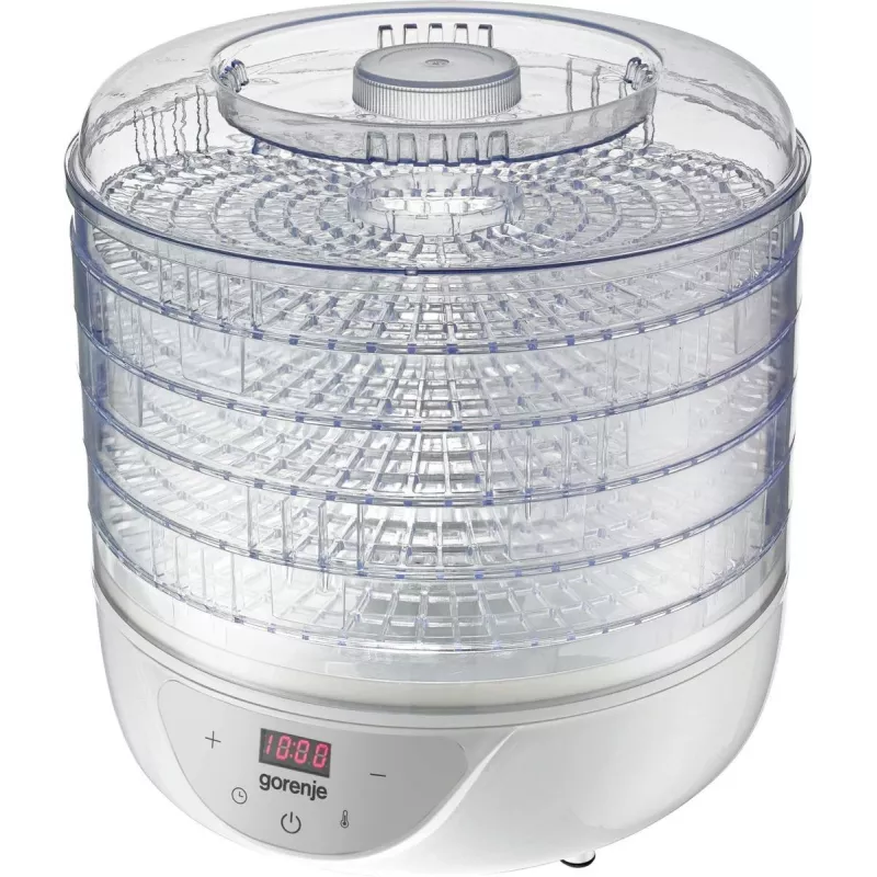 Droogoven Gorenje FDK 24 DW — transparant wit, Ø31 cm rooster, 240 W, max 70°C