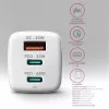 Axagon ACU-DPQ65W PD3.0 & QC4+ 3x UITGANGEN wandlader 65W
