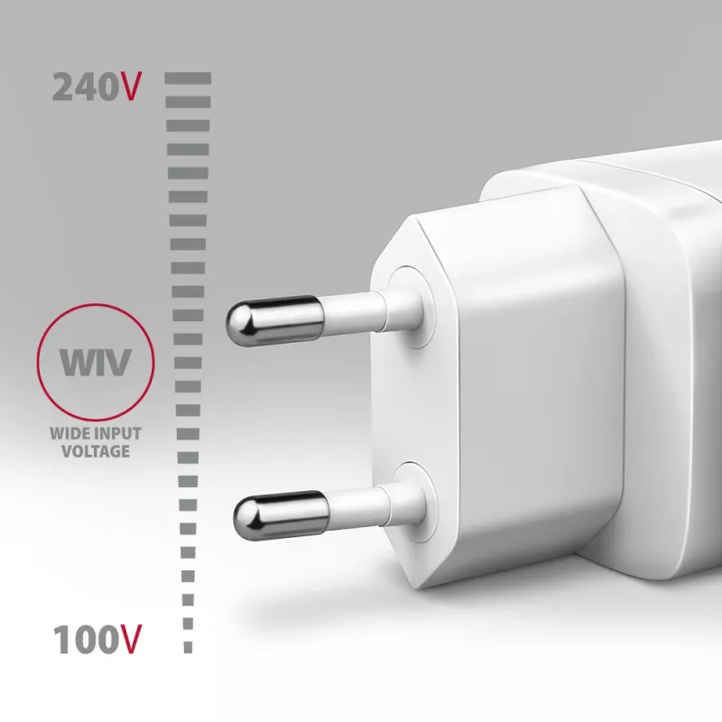 Wandlader Axagon ACU-PD30W 1x QC3.0/AFC/FCP/PD Type-C 30W wit