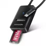 Axagon ADM2-CM USB-C adapter M.2 NVMe SATA 10Gbps zwart