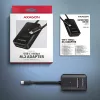 Axagon ADM2-CM USB-C adapter M.2 NVMe SATA 10Gbps zwart