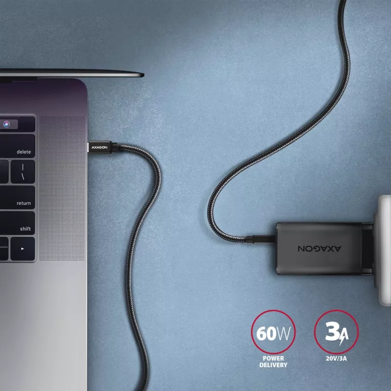 Axagon BUCM3-CM30AB SPEED USB-C <> USB-C 3.2 Gen 1 kabel 3 m